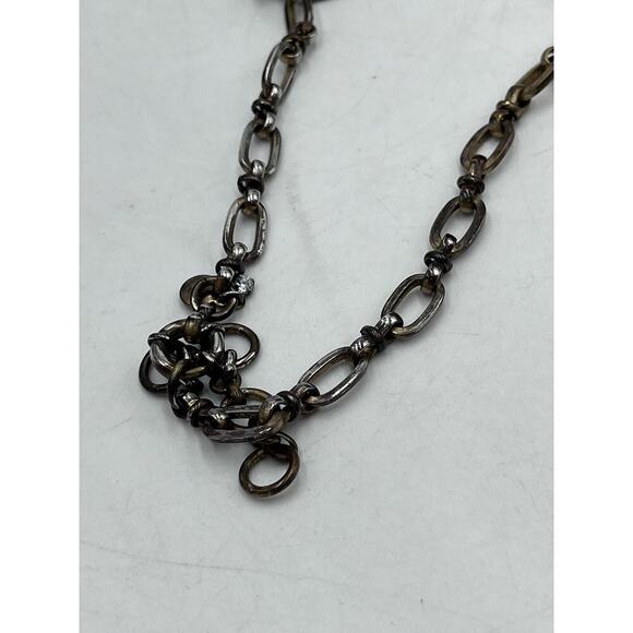 J. Crew Gold Tone Large Faceted Clear Oval Rhinestone Statement Necklace - Picture 12 of 16